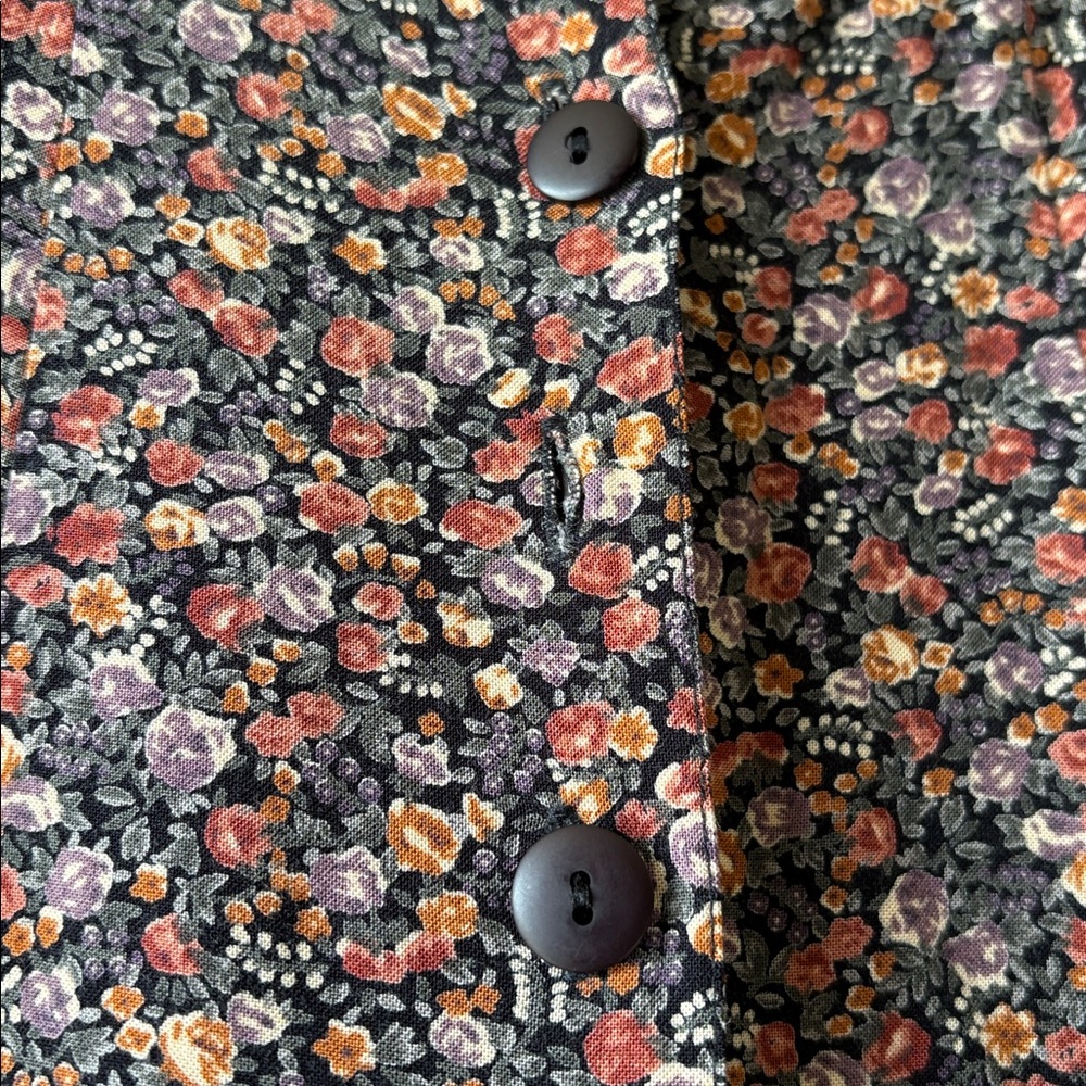 Floral Button-Front Maxi Skirt - Picture 4 of 7
